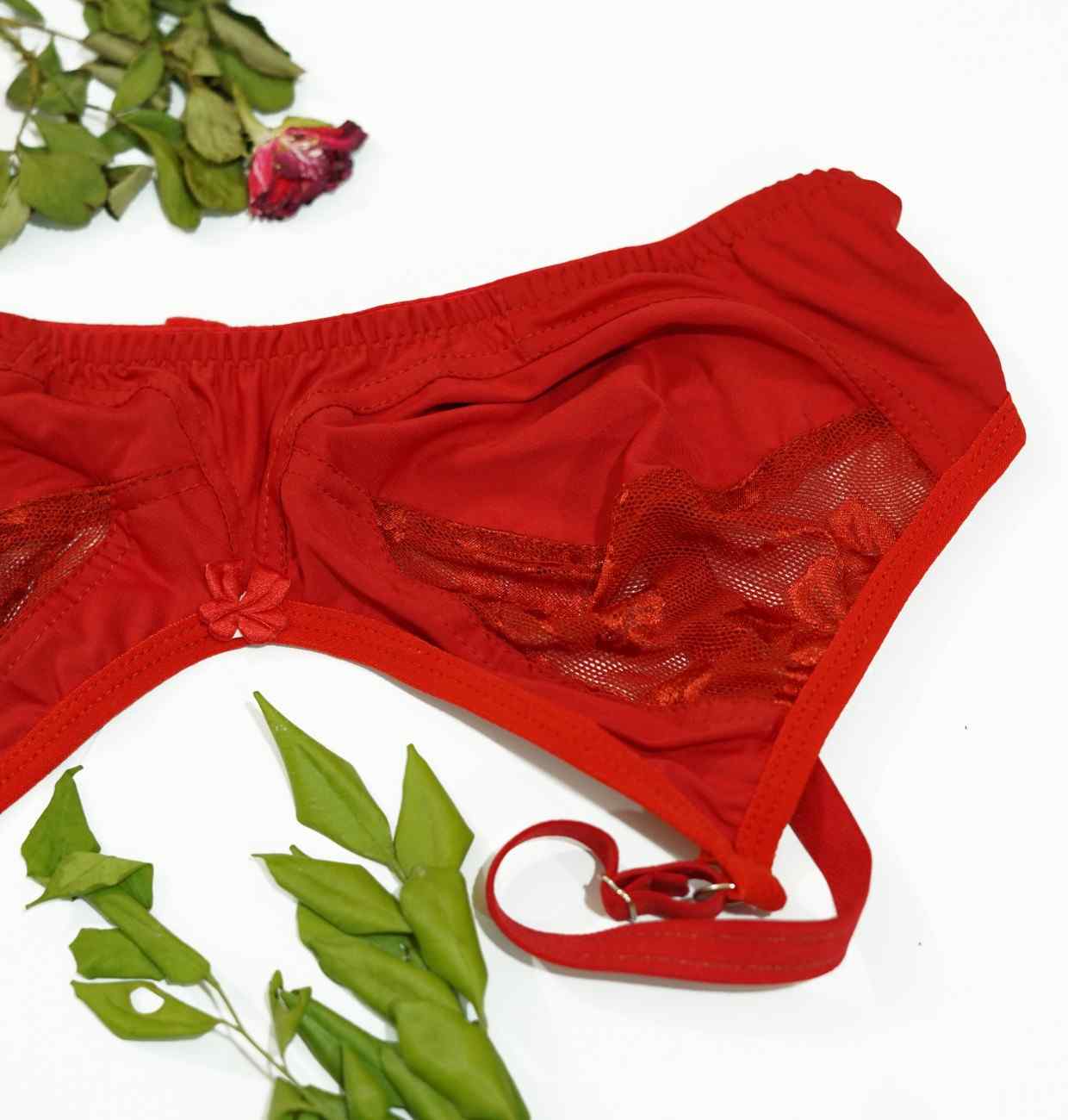 Silk Half Net Printed Bra Online