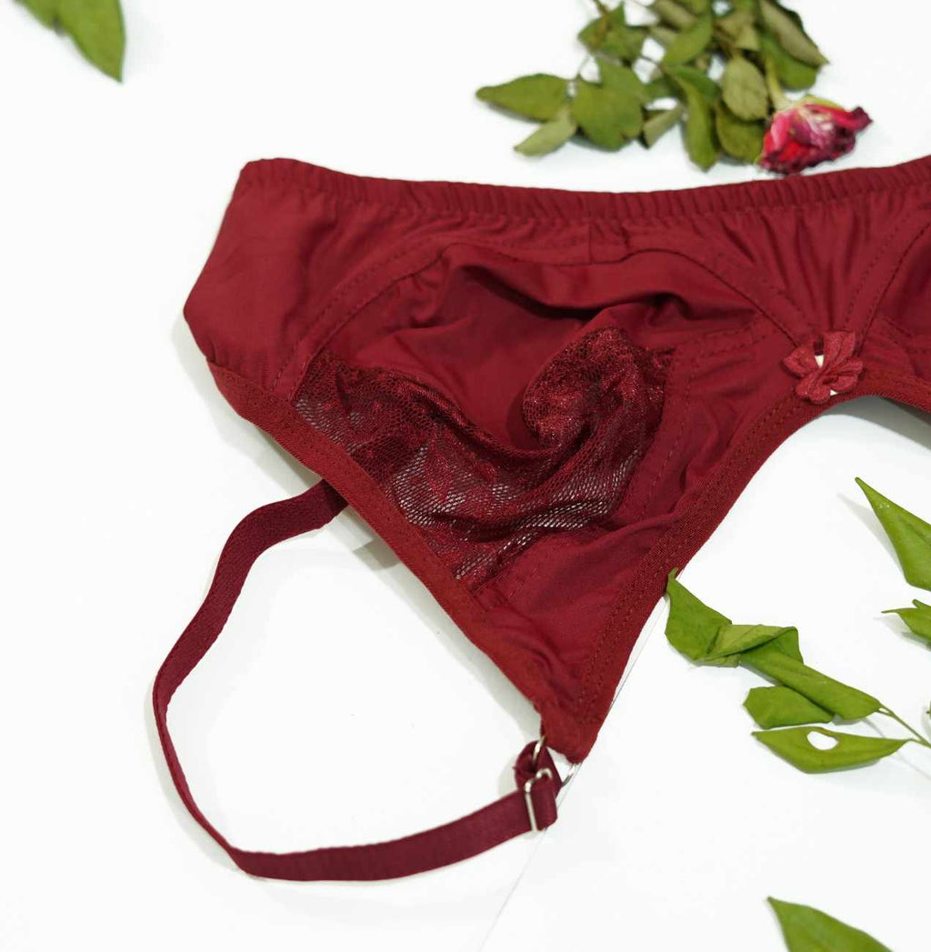 Silk Half Net Printed Bra Online