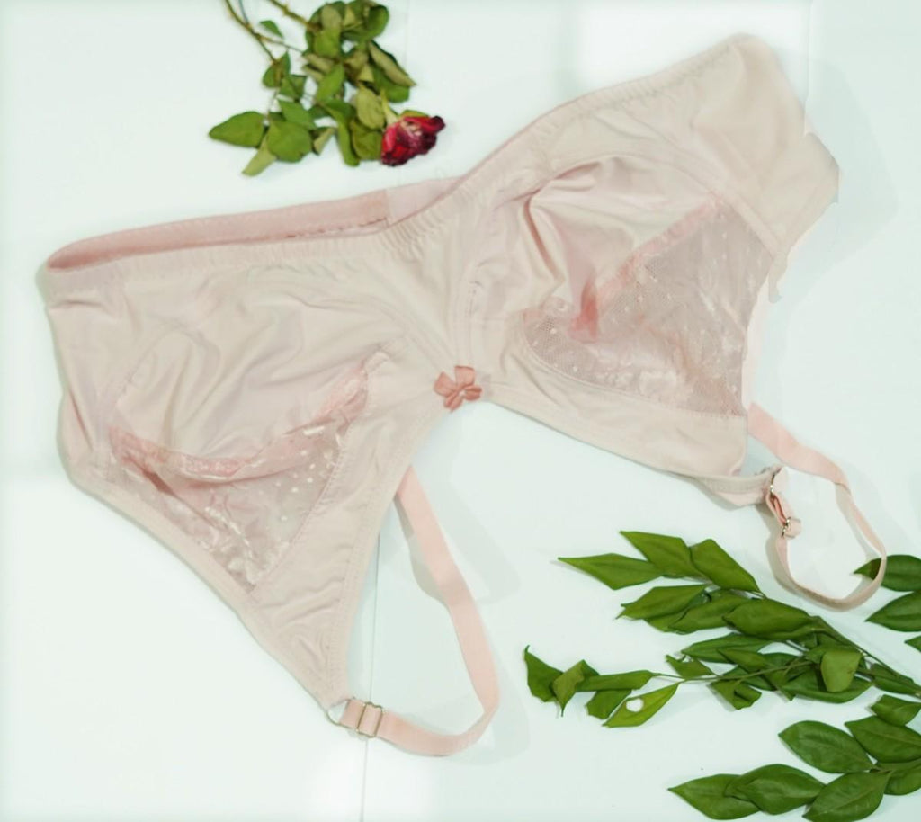 Silk Half Net Wireless Lace Bra