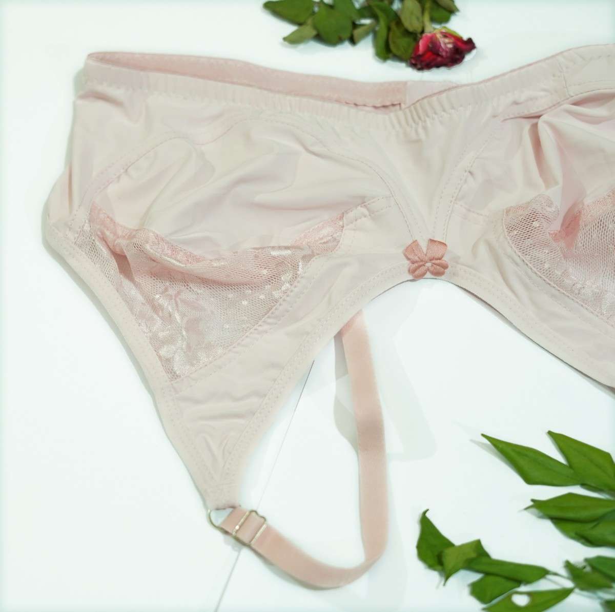 Silk Half Net Wireless Lace Bra
