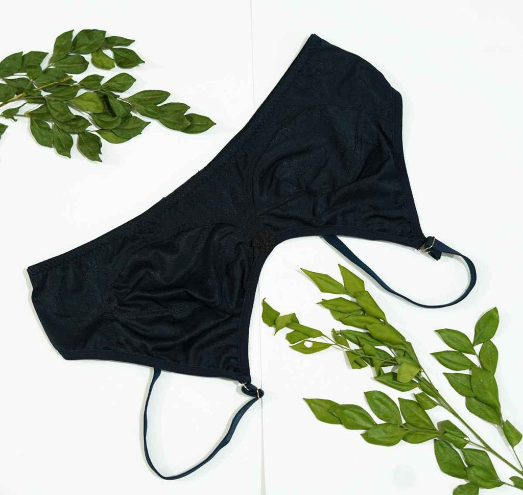 Silk Floral Non Padded Bra