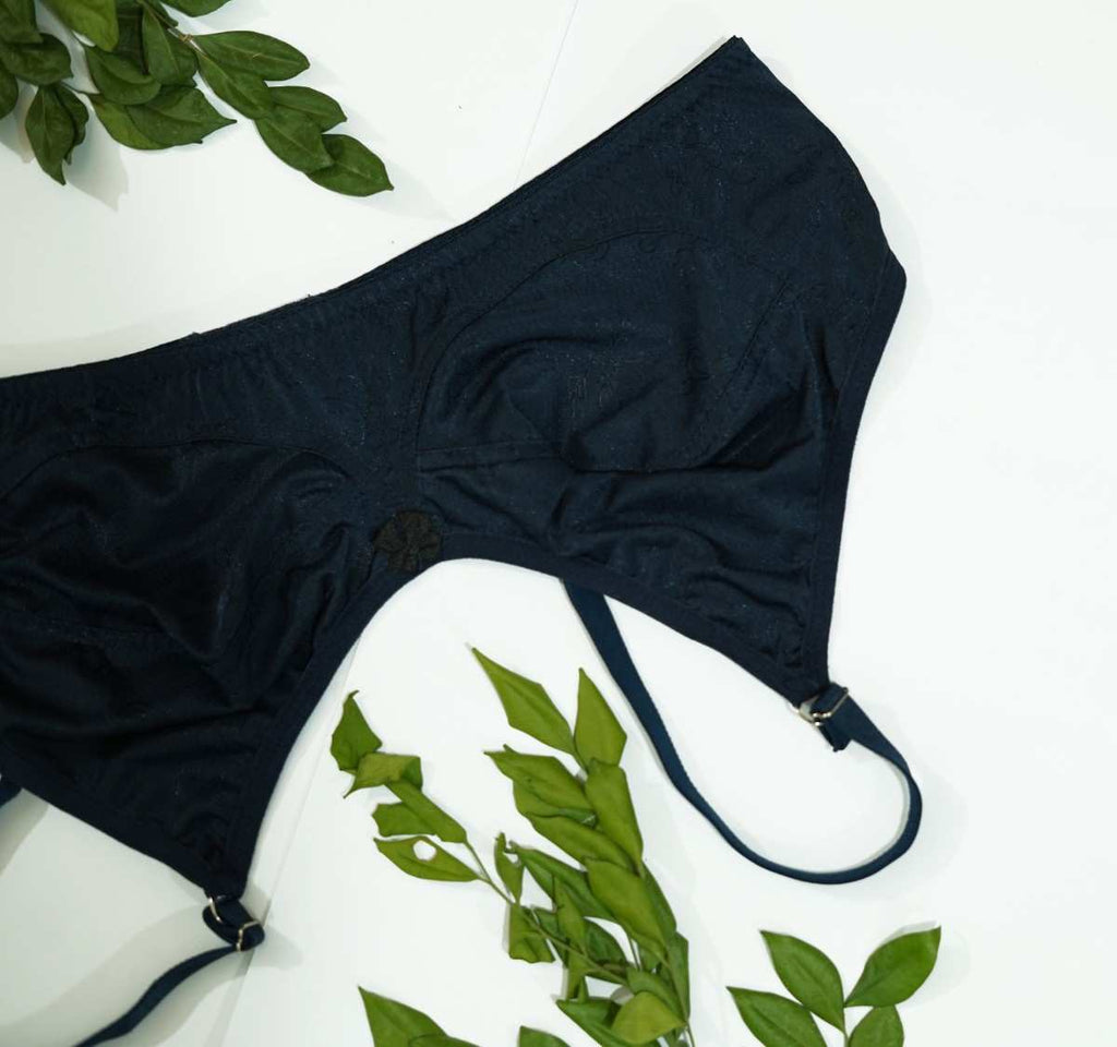 Silk Floral Non Padded Bra