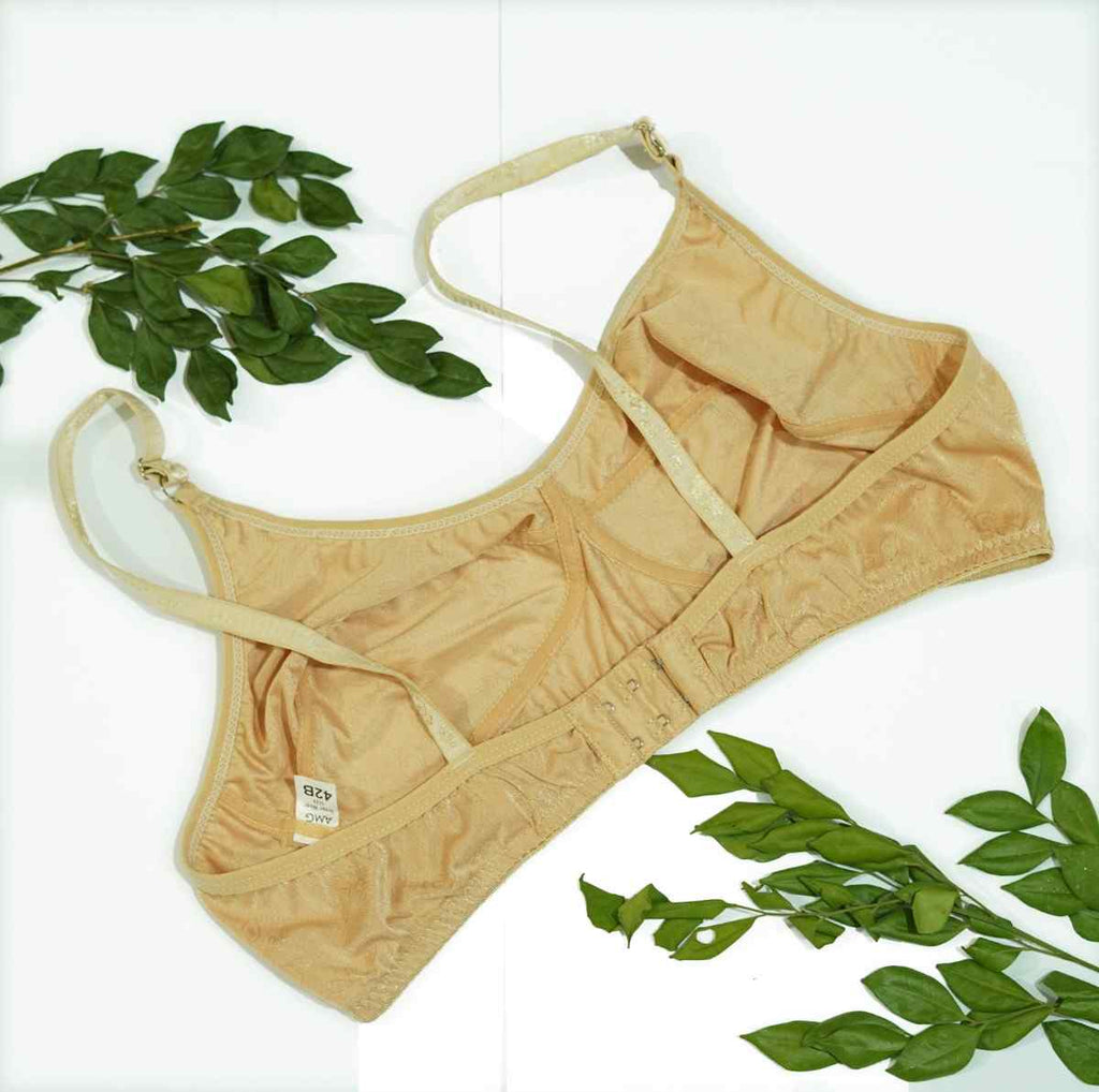 Silk Floral Non Padded Bra