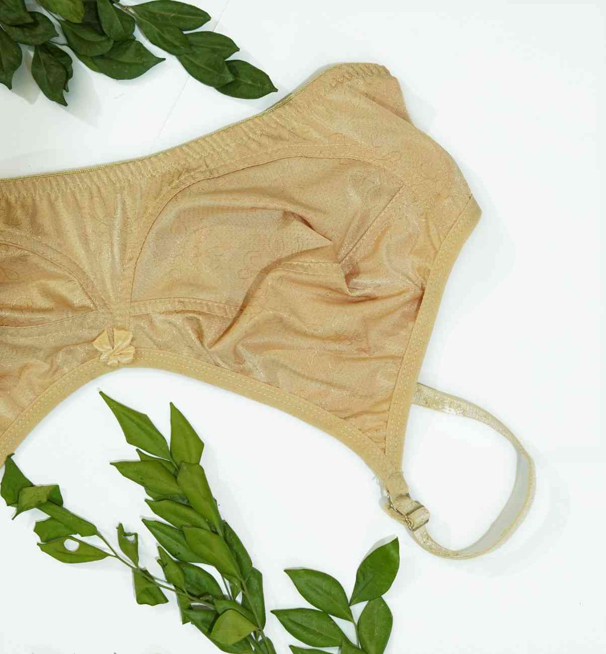 Silk Floral Non Padded Bra
