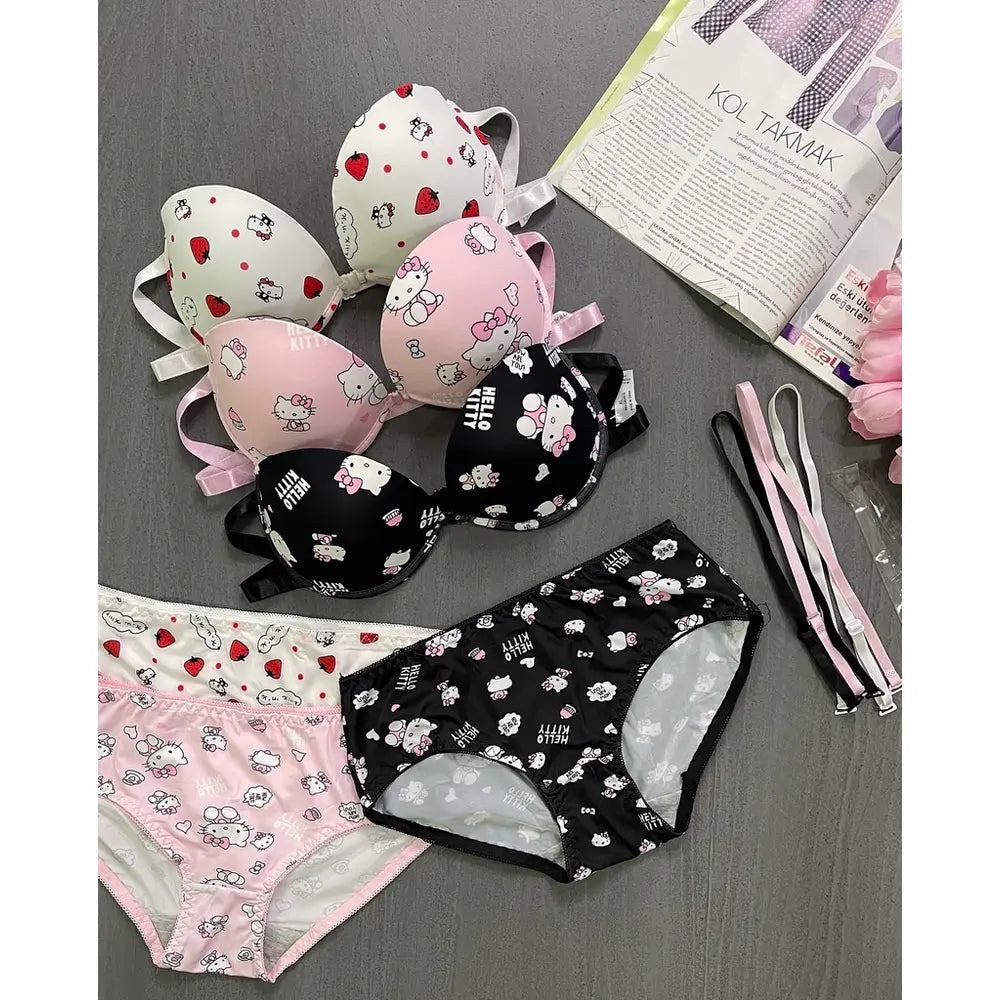 Kitty Printed Bra 💕
