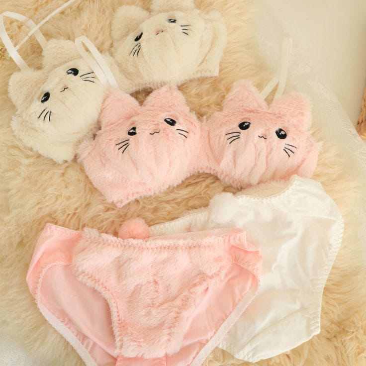 🐰 Cute Bunny Bra Set