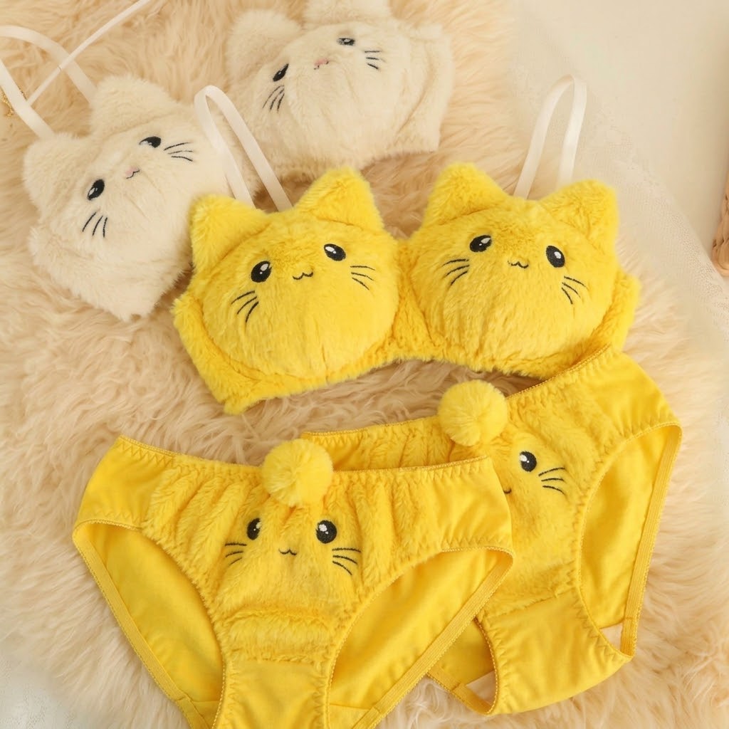 🐰 Cute Bunny Bra Set