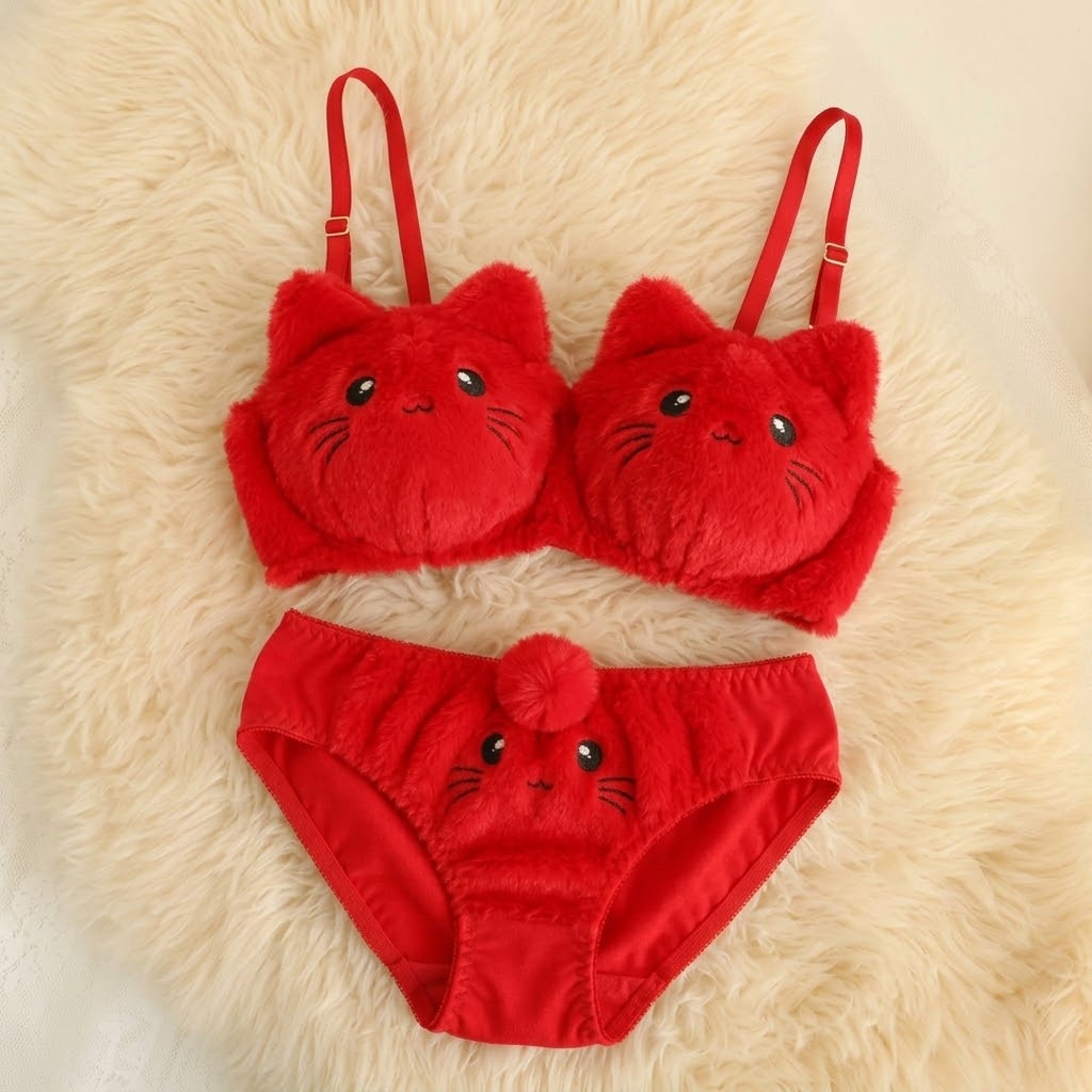 🐰 Cute Bunny Bra Set