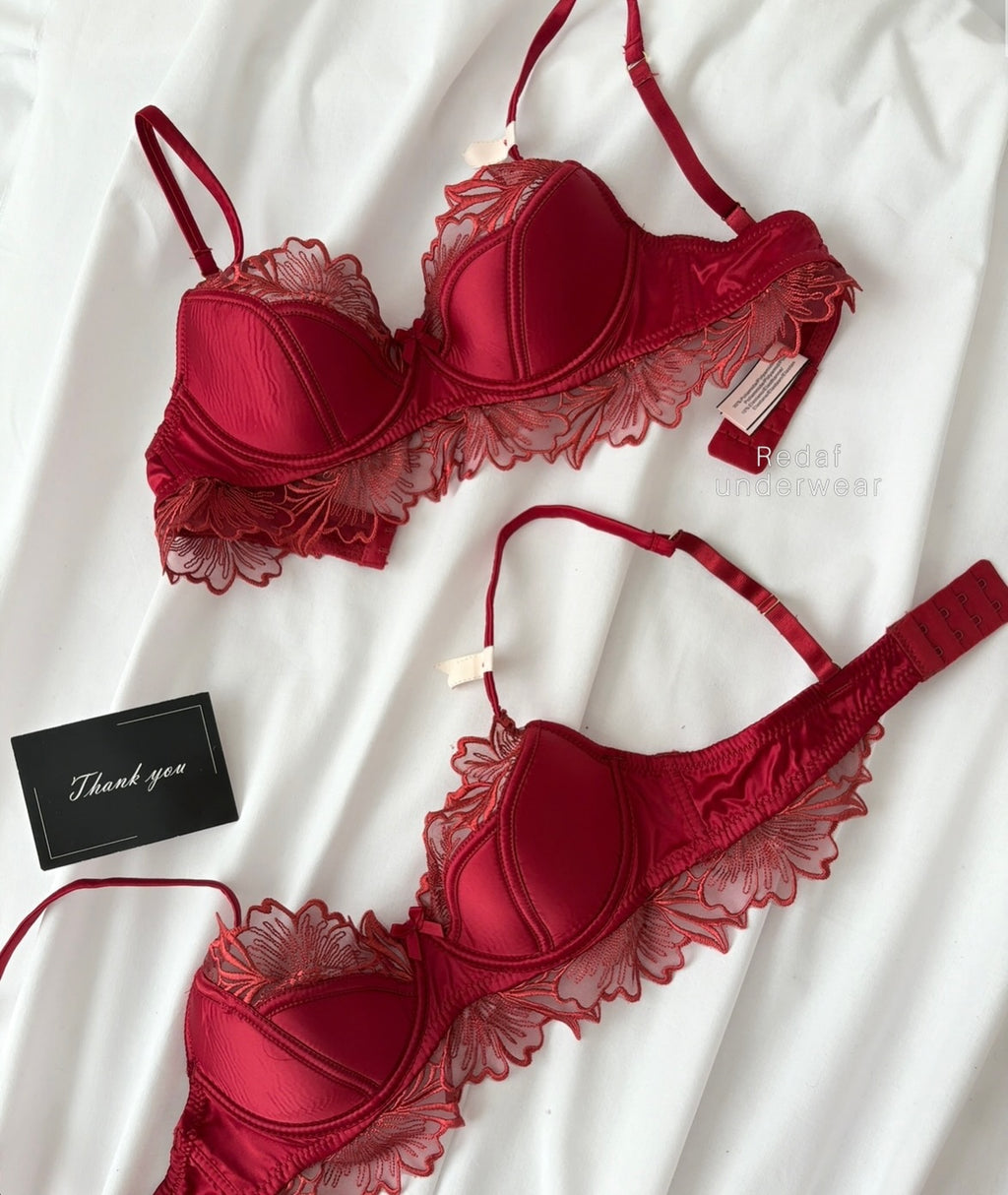 Floral Lace Padded Bra