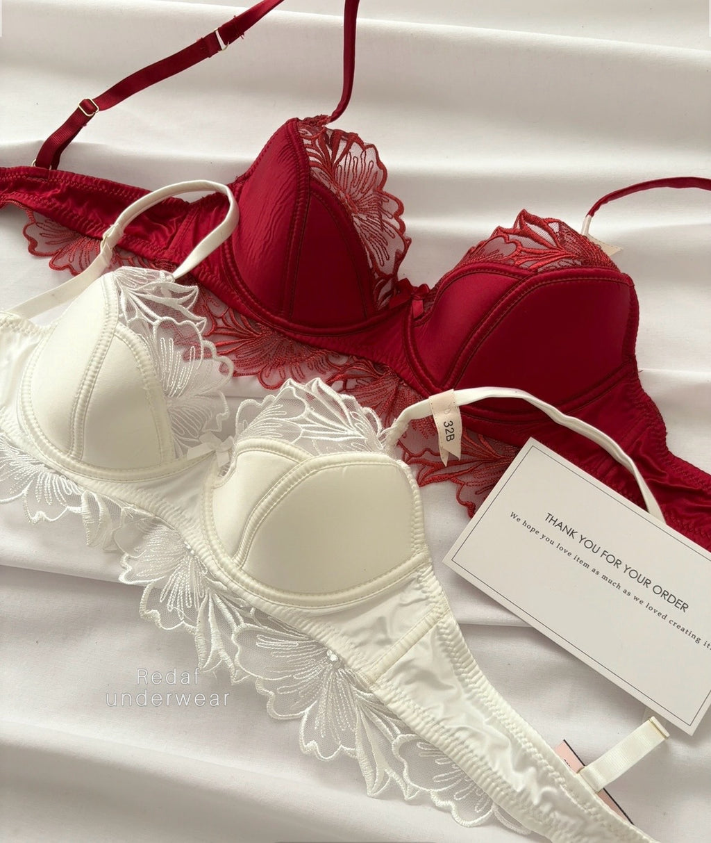Floral Lace Padded Bra