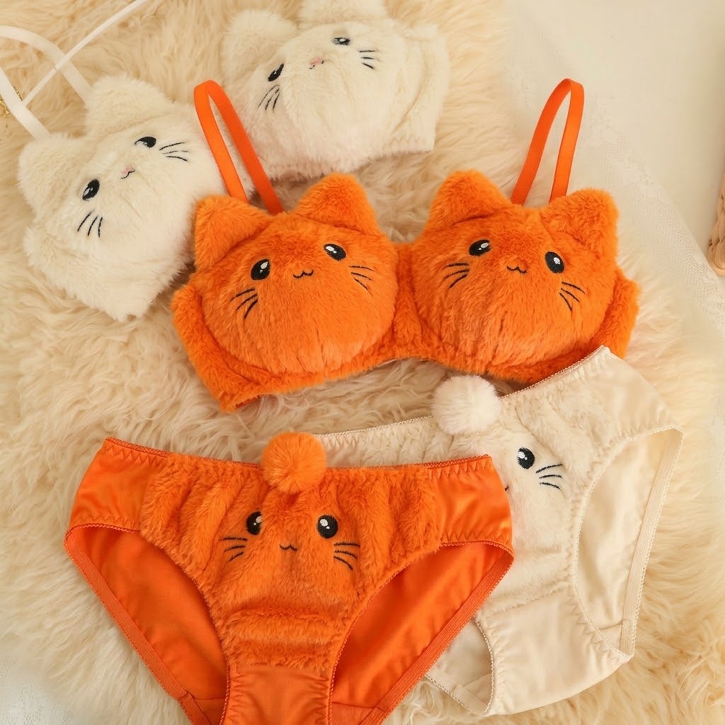 🐰 Cute Bunny Bra Set