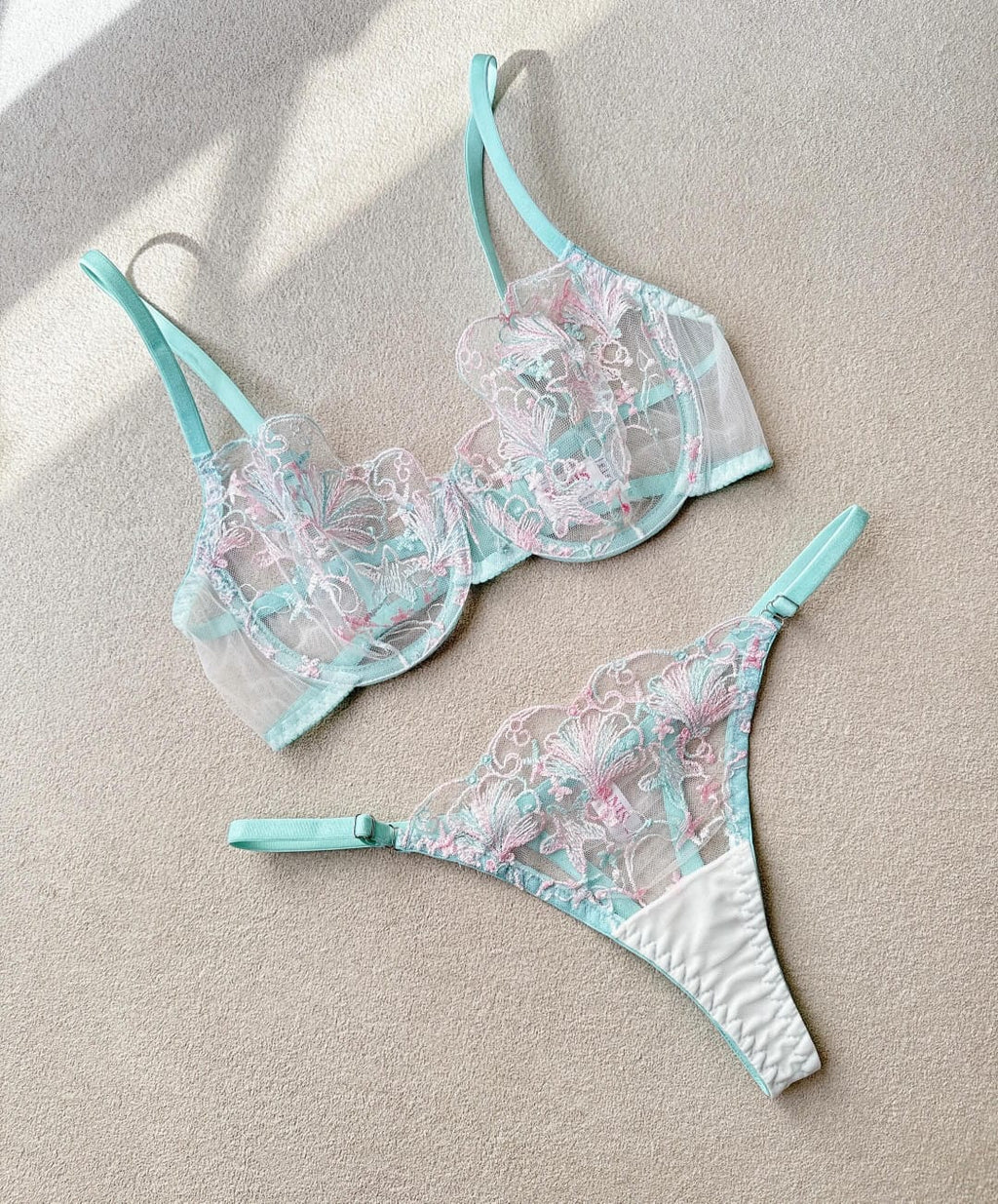 Premium Floral Embroidered Bra & Panty Set