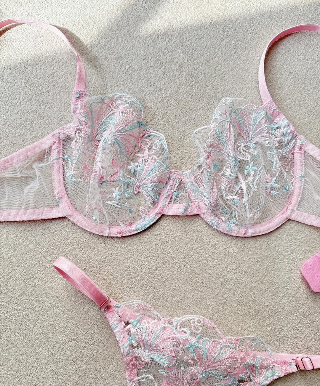 Premium Floral Embroidered Bra & Panty Set