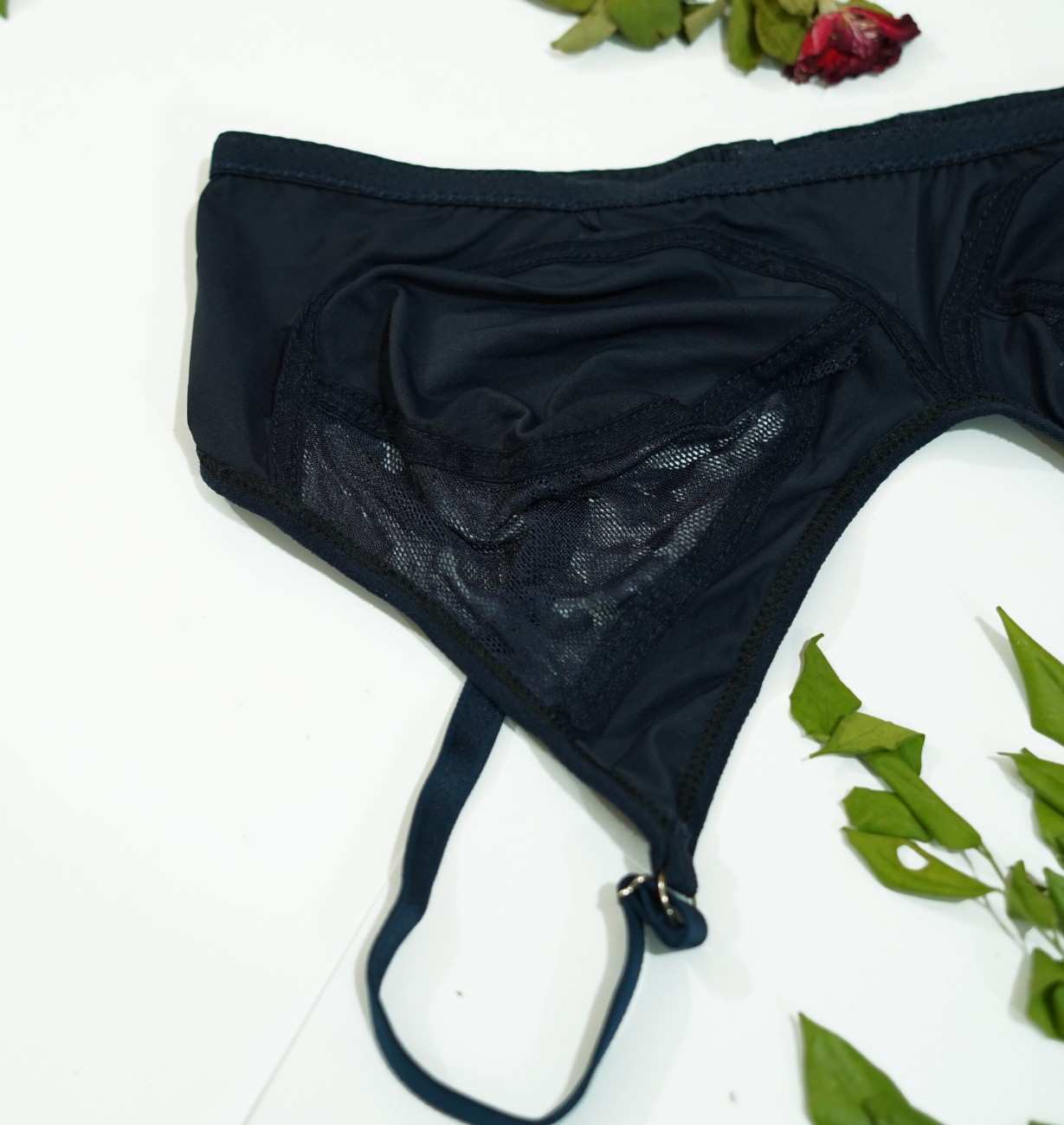 Silk Half Net Wireless Lace Bra