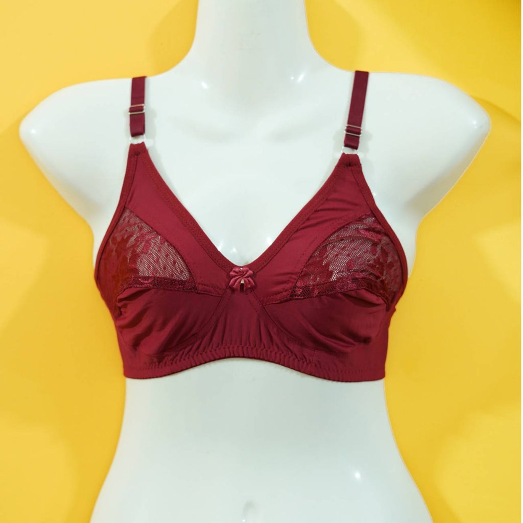 Silk Half Net Printed Bra Online
