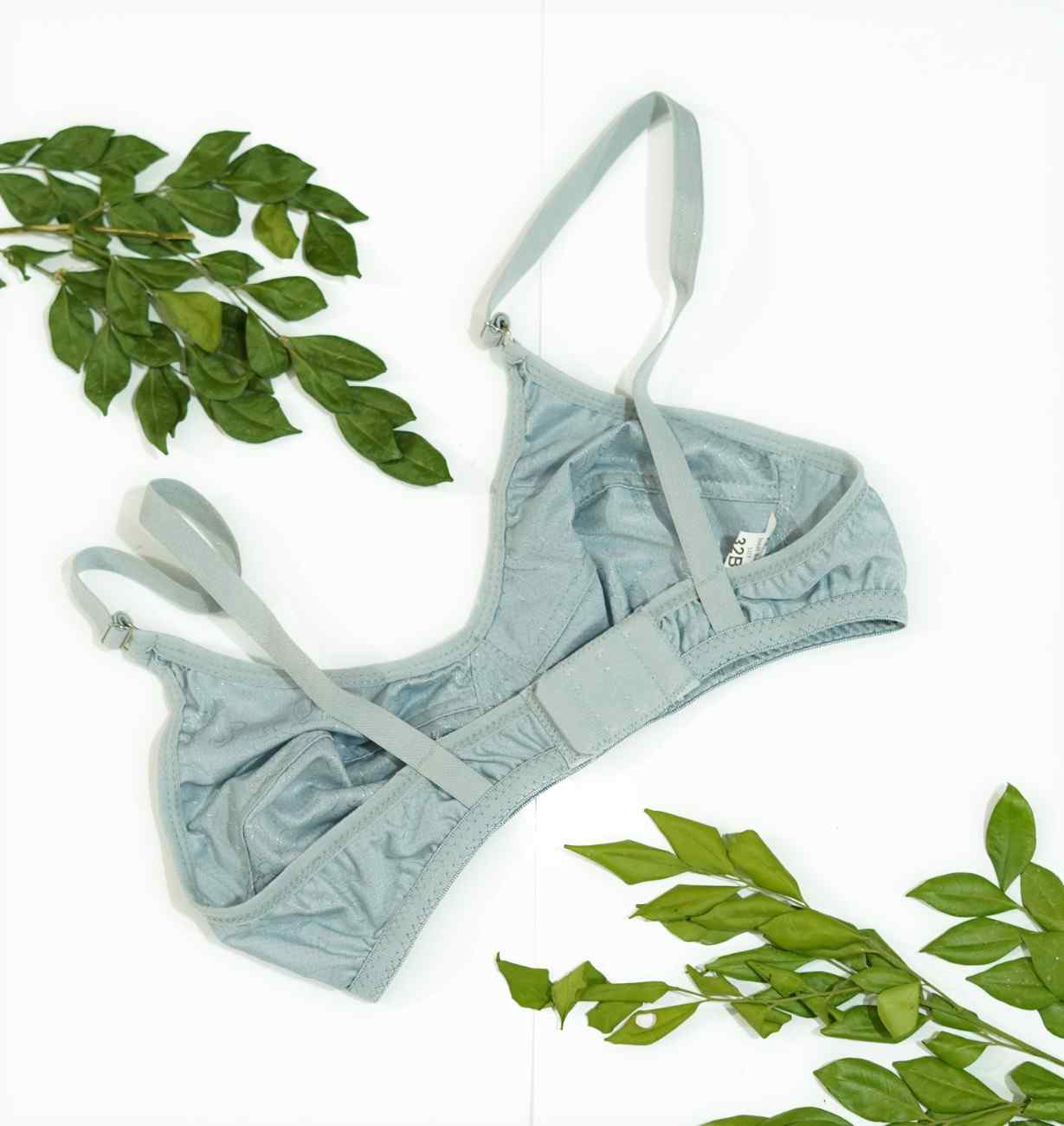 Silk Floral Non Padded Bra