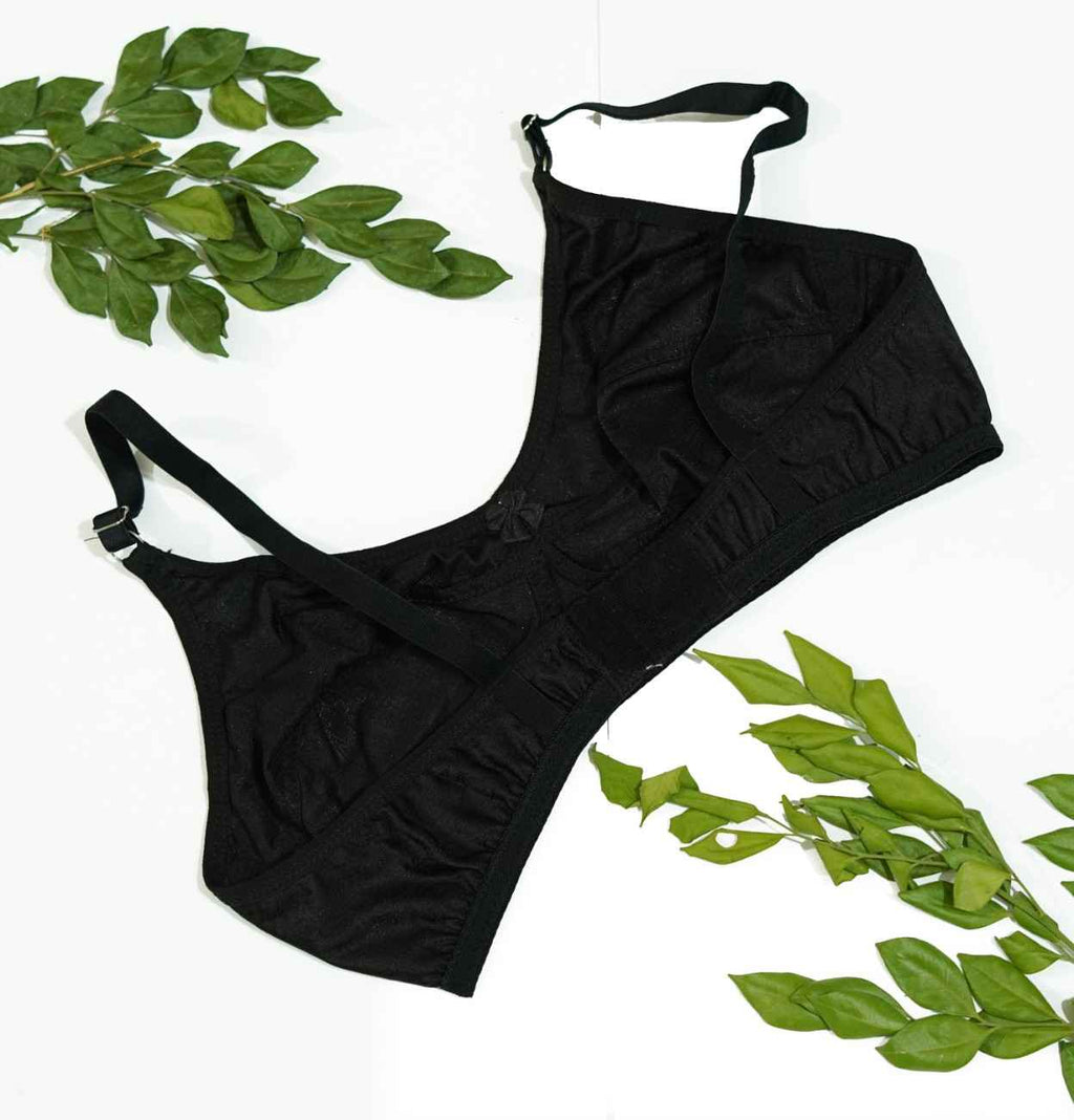 Silk Floral Non Padded Bra