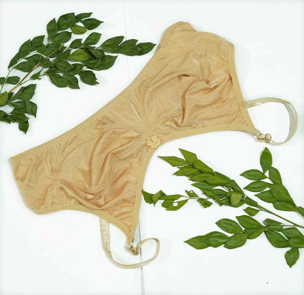 Silk Floral Non Padded Bra