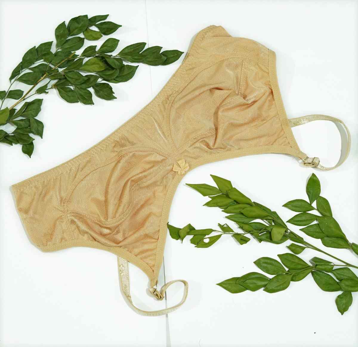 Silk Floral Non Padded Bra