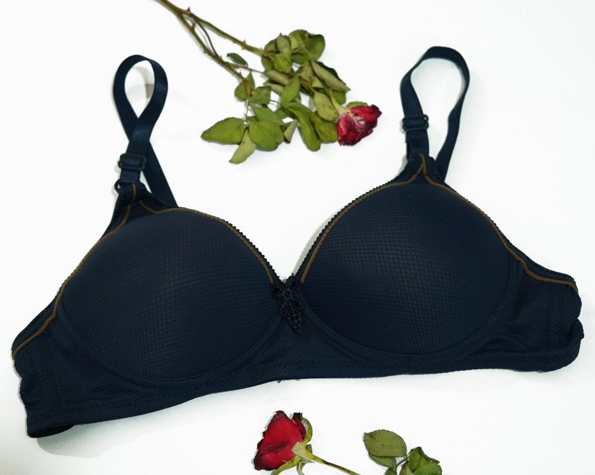 Dotted Comfy Soft Padded Bra