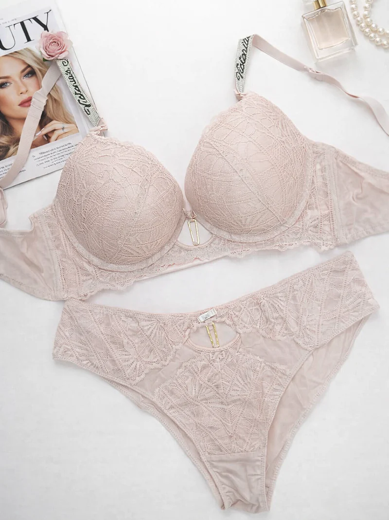 Intimate Elite Thin Padded Bra Underwear Set