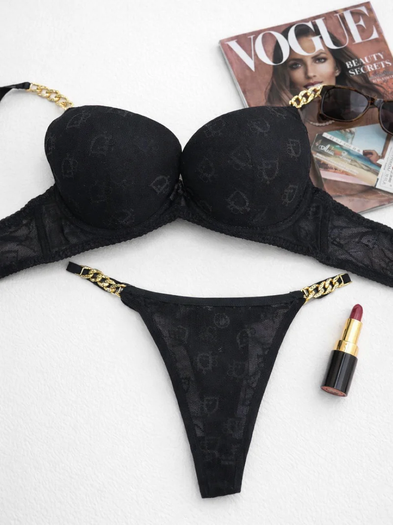 Intimate Elite Thin Padded Bra Underwear Set